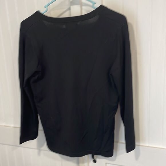 Banana Republic soft black, V-neck stretch, sweater size S - Picture 3 of 5